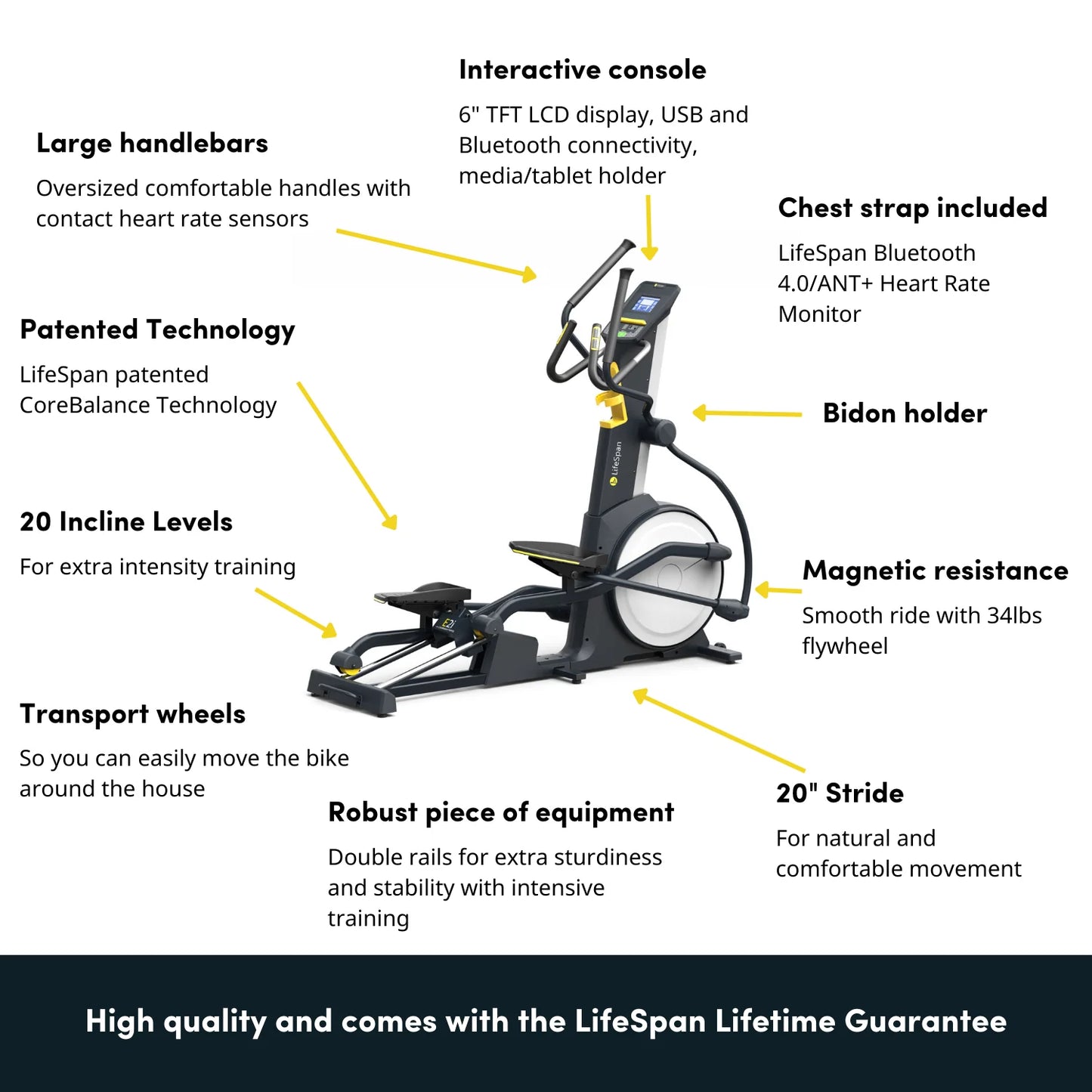 LifeSpan Fitness Elliptical Cross trainer E2i+