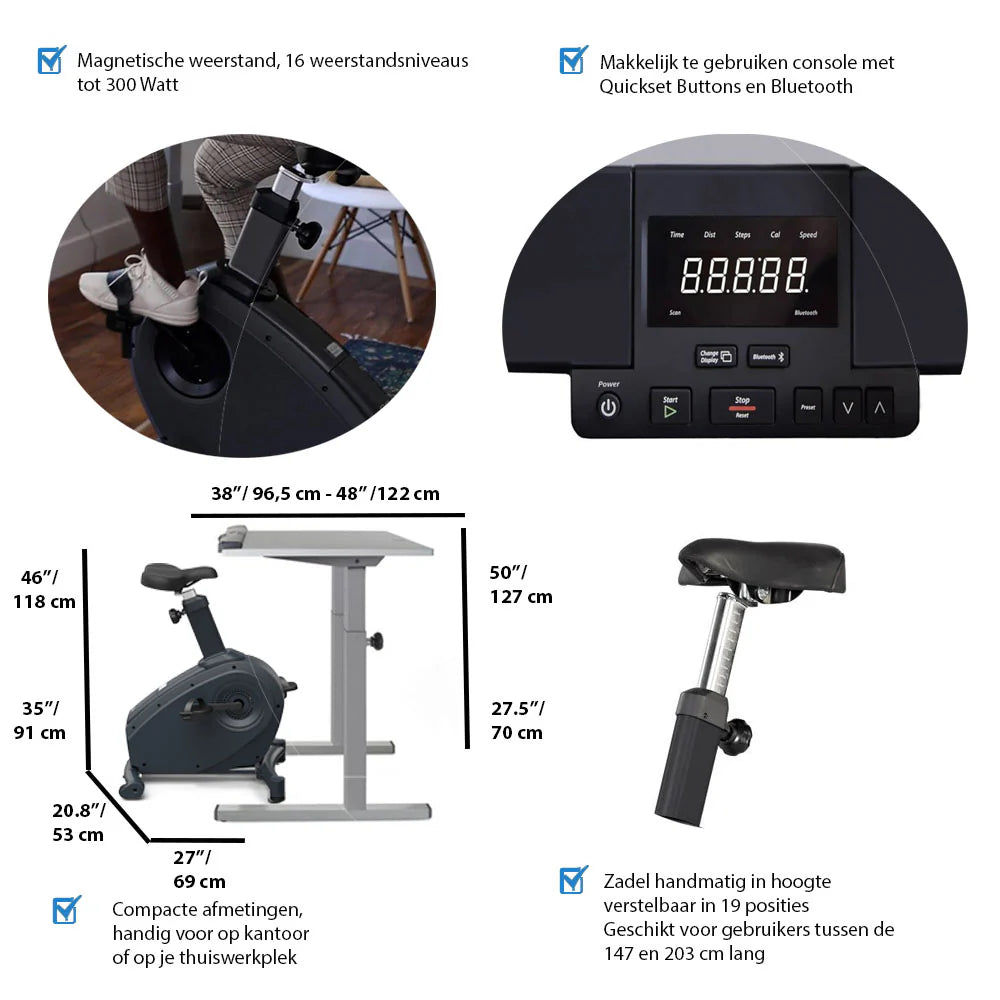 LifeSpan Desk Bike C3-DT5 Classic