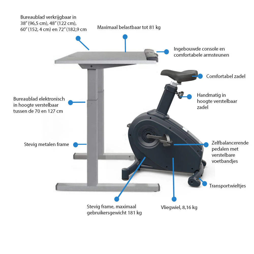 LifeSpan Desk Bike C3-DT7 Power