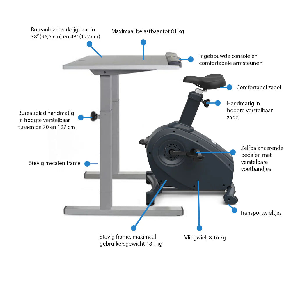 LifeSpan Desk Bike C3-DT5 Classic